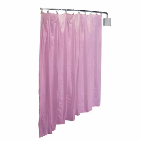 R&B WIRE PRODUCTS Antimicrobial Wall Mount Privacy Screen, 90in x 72in, Mauve PST/AML/M